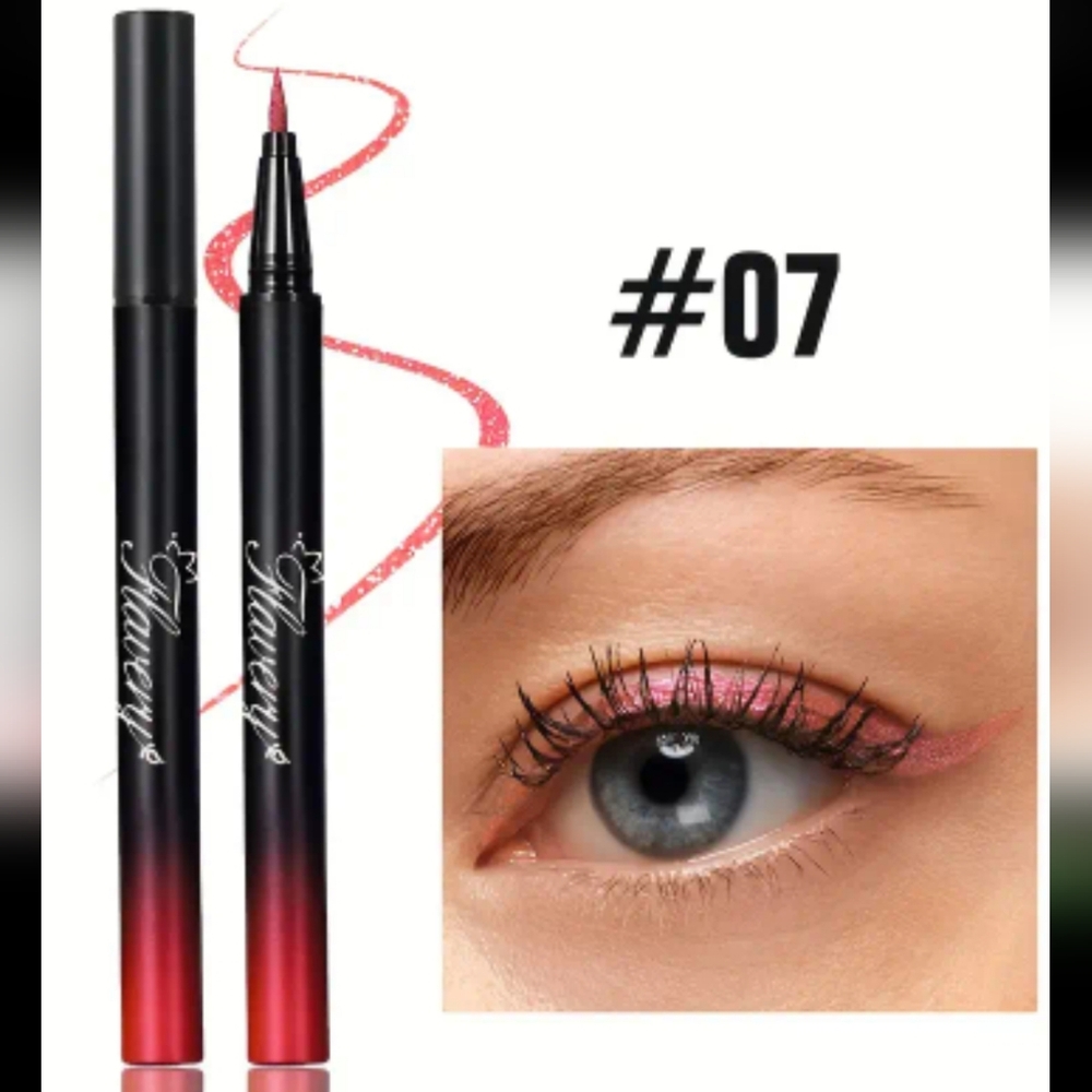 Bright glittering liquid eyeliner pen (Pinkish Red Color)